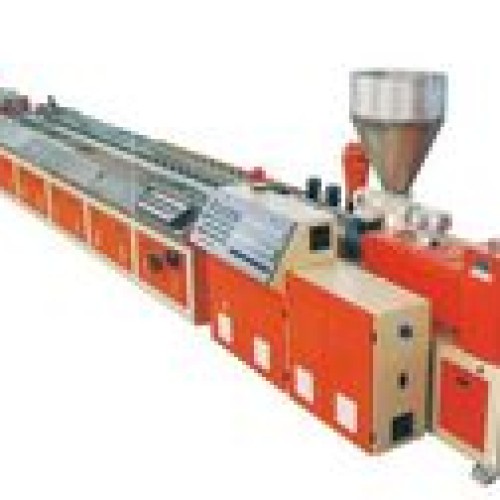 Double wall corrugated pipe machine